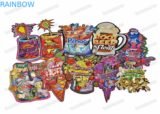 Οι μαλακές τσάντες Mylar πρόχειρων φαγητών μεταλλινών αφής που συσκευάζουν ανώμαλο διαμορφωμένο 3.5g 7g 14g 28g τεμαχίζουν τις τσάντες