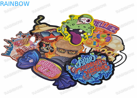 Τεμαχίστε ανώμαλο 3.5g πρόχειρων φαγητών πλαστικό Ziplock τροφίμων τσαντών ειδικό διαμορφωμένο που συσκευάζει τις τσάντες Mylar