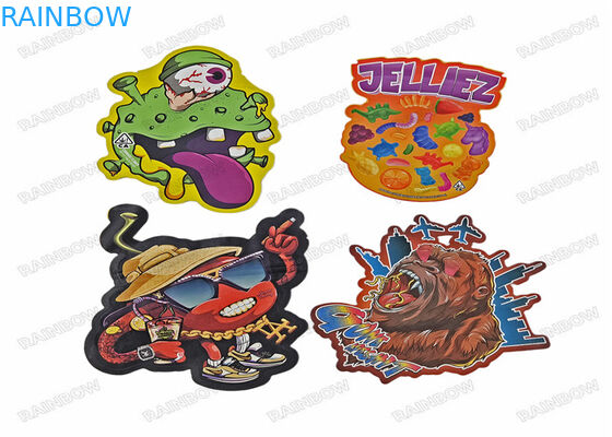 Τεμαχίστε ανώμαλο 3.5g πρόχειρων φαγητών πλαστικό Ziplock τροφίμων τσαντών ειδικό διαμορφωμένο που συσκευάζει τις τσάντες Mylar