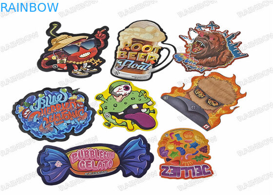 Οι εδώδιμες τσάντες Mylar τεμαχίζουν τη pecial διαμορφωμένη πλαστική σακούλα με Ziplock 3.5g τις τσάντες μπισκότων καραμελών