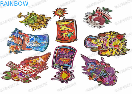 Οι εδώδιμες τσάντες Mylar τεμαχίζουν τη pecial διαμορφωμένη πλαστική σακούλα με Ziplock 3.5g τις τσάντες μπισκότων καραμελών