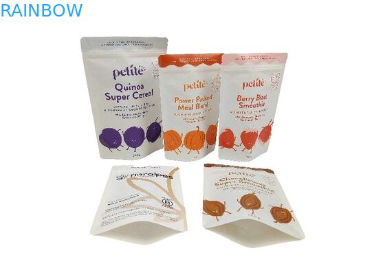 Βιοδιασπάσιμη στάση εγγράφου της Kraft επάνω στις σακούλες συσκευασίας τροφίμων τσαντών