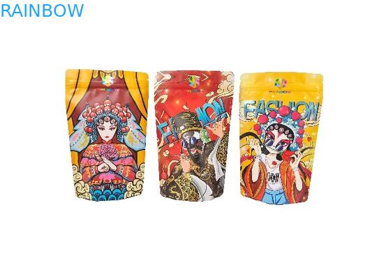 Στάση αποθήκευσης επιδορπίων καρυδιών καραμελών φυστικιών τροφίμων επάνω στις τσάντες τροφίμων Mylar με Resealable Ziplock