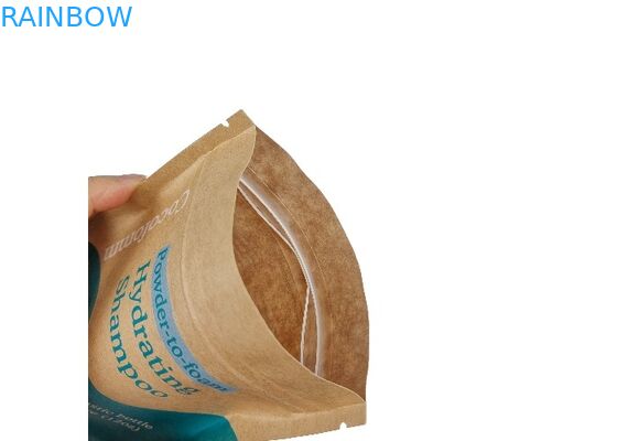 Χονδρική καφετιά εδώδιμη συσκευάζοντας στάση απόδειξης μυρωδιάς Doypack εγγράφου της Kraft επάνω στις σακούλες