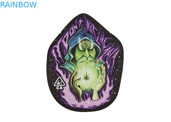 Μαλακή ειδική διαμορφωμένη ψηφιακή εκτύπωση τσαντών κλειδαριών φερμουάρ αφής πλαστική 3.5g Mylar