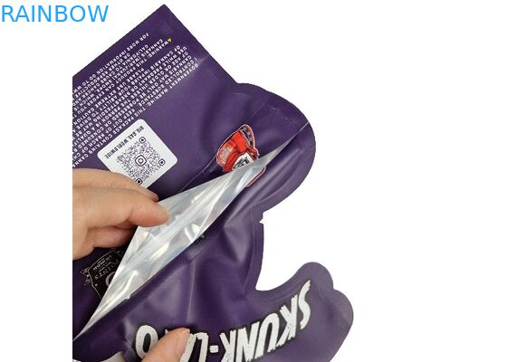 Τεμαχίστε την ανώμαλη ειδική διαμορφωμένη πλαστική Ziplock σακούλα 3.5g 7g 14g φύλλων αλουμινίου