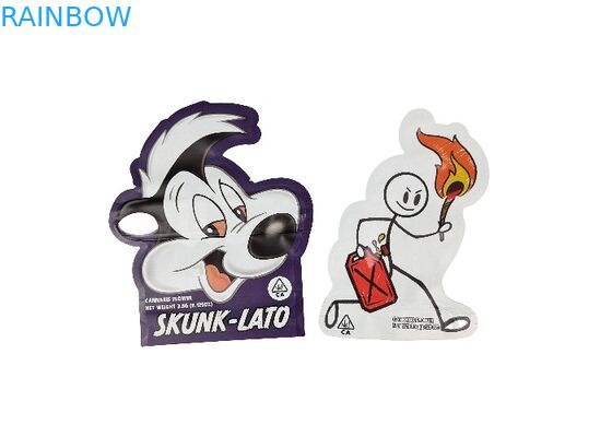 Συνήθειας λογότυπων τεμαχισμένη σακούλα τσάντα Mylar κλειδαριών φερμουάρ τυπωμένων υλών σημείων η UV μόνη συγκολλά με θερμότητα για τη συσκευασία τροφίμων