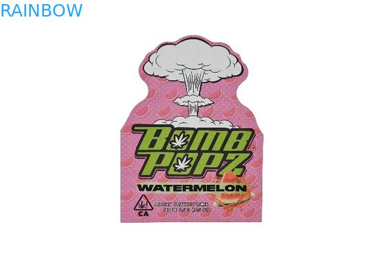 Οι πλαστικές ακίνδυνες για τα παιδιά Ziplock Mylar ολογραμμάτων 3.5g τσάντες τεμαχίζουν ανώμαλο ειδικό που διαμορφώνεται