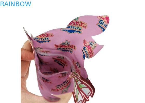 Οι πλαστικές ακίνδυνες για τα παιδιά Ziplock Mylar ολογραμμάτων 3.5g τσάντες τεμαχίζουν ανώμαλο ειδικό που διαμορφώνεται