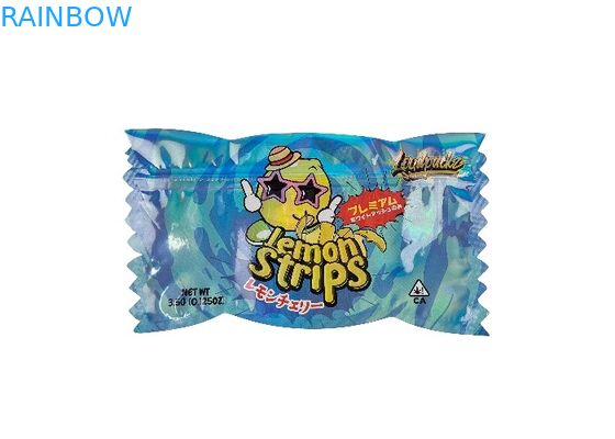 Η συνήθεια τύπωσε Ziplock απόδειξης μυρωδιάς 3.5g 0.125oz την ειδική τεμαχισμένη ανώμαλη μορφή τσαντών Mylar