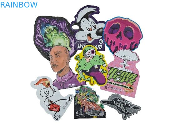 Μαλακή αφής μυρωδιάς εδώδιμη συσκευασία ολογραμμάτων τσαντών Mylar απόδειξης τεμαχισμένη 3.5g