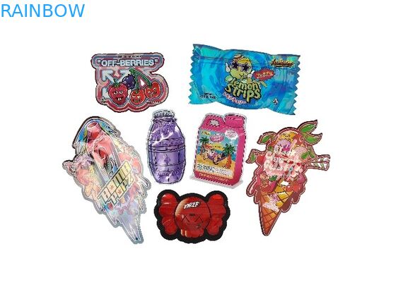 Ziplock σακουλών 0.125oz 1oz απόδειξης μυρωδιάς συνήθειας τυπωμένη λογότυπο πλαστική εδώδιμη τσάντα Mylar