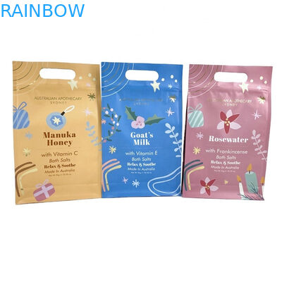 Προσαρμοσμένη ψηφιακή εκτύπωση ιδιωτική ετικέτα Σπα δώρο φυσικό Epsom αλάτι άλατα μπάνιου συσκευασία τσάντα Mylar τσάντα για 250g scrub σώμα