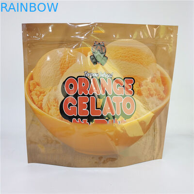 Ψηφιακή τσάντα εκτύπωσης 3.5G 1LB Soft Touch Holographic Pouch High Barrier Smell Proof Child Proof Zipper Stand Up Τσάντες