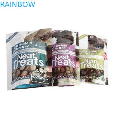 Σάκος με φερμουάρ με CMYK χρώματα για μακροχρόνια αποθήκευση τροφίμων για κατοικίδια