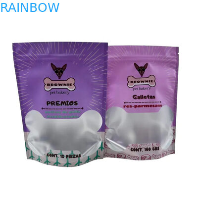 Επαναχρησιμοποιήσιμη τσάντα τροφίμων για κατοικίδια ζώα για αναπαυτική συσκευασία με κλειδαριά φερμουάρ