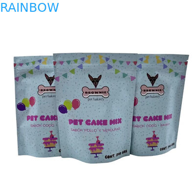 Επαναχρησιμοποιήσιμη τσάντα τροφίμων για κατοικίδια ζώα για αναπαυτική συσκευασία με κλειδαριά φερμουάρ