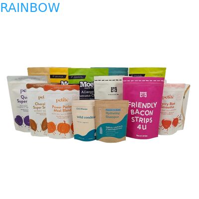 Προσαρμοσμένη Τρώσιμη πλαστική συσκευασία Βιοδιασπώμενες σακούλες Αλουμινίου Φόλιο Σφραγίδα Κλειδί Doypack Για Τσάι Καφέ Snack