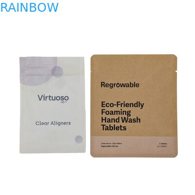 Προσαρμοσμένη Τρώσιμη πλαστική συσκευασία Βιοδιασπώμενες σακούλες Αλουμινίου Φόλιο Σφραγίδα Κλειδί Doypack Για Τσάι Καφέ Snack