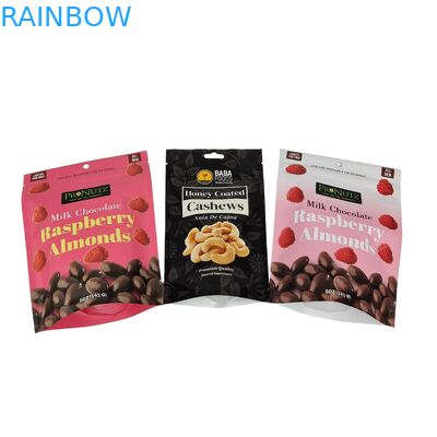 Υψηλής ποιότητας θερμική σφραγίδα σνακ τσάντα Custom αλουμινίου φύλλο φερμουάρ φερμουάρ Stand Up πλαστική συσκευασία φερμουάρ τσάντα