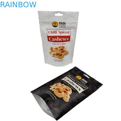 Φαρμακευτική τιμή Τυποποιημένη πλαστική σακούλα στα όρθια Τρόφιμα καρύδια Καζού σακούλα συσκευασία Ζιπ σακούλα συσκευασία