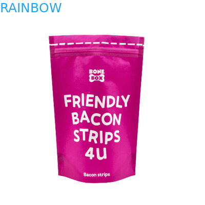 Τροφίμων Καθαρό χαρτί Πορτοφόλια βιοδιασπώμενα Ziplock Stand Up Packaging