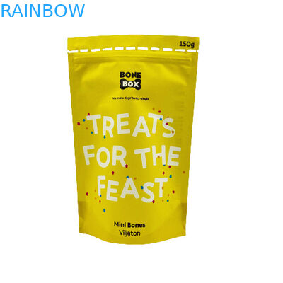 Τροφίμων Καθαρό χαρτί Πορτοφόλια βιοδιασπώμενα Ziplock Stand Up Packaging