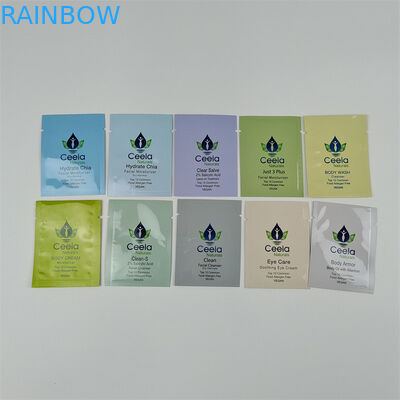 Επαγγελματική συσκευασία καλλυντικών Max.10 χρώματα επίπεδη σακούλα δωρεάν δείγματα συσκευασίες