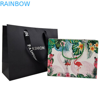 Προσαρμοσμένο εμπορικό σήμα Λούξυ Μαύρο Χαρτί Συσκευή Εμφώνων Εφοδιασμός Δώρο Αγοράς Τσάντα Χαρτί Συσκευή