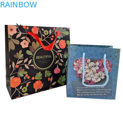 Τύπο Custom Logo Επαναχρησιμοποιήσιμη συσκευασία χαρτιού Kraft με λαβή