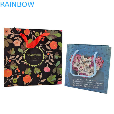 Τύπο Custom Logo Επαναχρησιμοποιήσιμη συσκευασία χαρτιού Kraft με λαβή