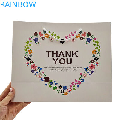 Προσαρμοσμένα ρούχα συσκευασία χειροτεχνίας καφέ χαρτόσακοι Τροφική τάξη ψώνια σακούλα