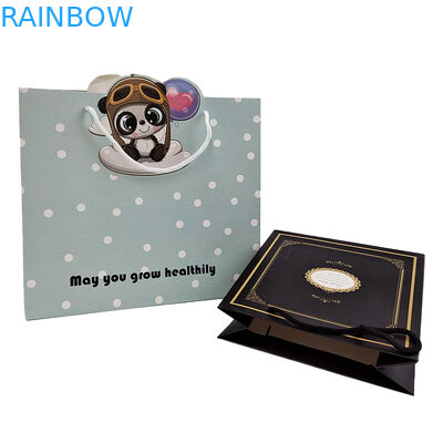 Χάρτινο σχοινί Σχοινί Kraft Χάρτινη τσάντα Κρατήρα Σχοινί Τσάντα Αποδέχονται προσαρμογή Χρώμα Τραβηγμένη συσκευασία χαρτιού