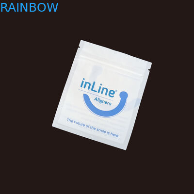 Ματ Μαύρο Μικρές επαναχρησιμοποιήσιμες σακούλες συσκευασίας Ziplock για καθαρά αόρατα ευθυγραμμιστικά σακούλα Ορθοδοντική απομακρυντική σακούλα συσκευασίας