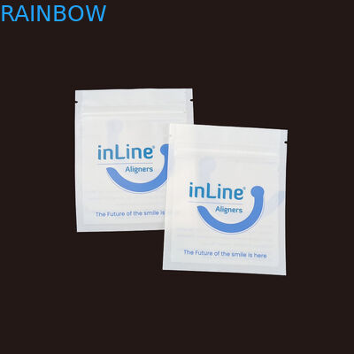 Ματ Μαύρο Μικρές επαναχρησιμοποιήσιμες σακούλες συσκευασίας Ziplock για καθαρά αόρατα ευθυγραμμιστικά σακούλα Ορθοδοντική απομακρυντική σακούλα συσκευασίας