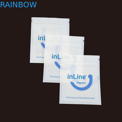 Ματ Μαύρο Μικρές επαναχρησιμοποιήσιμες σακούλες συσκευασίας Ziplock για καθαρά αόρατα ευθυγραμμιστικά σακούλα Ορθοδοντική απομακρυντική σακούλα συσκευασίας