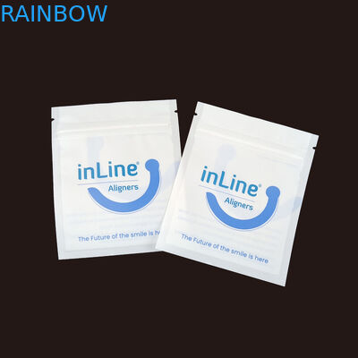 Ματ Μαύρο Μικρές επαναχρησιμοποιήσιμες σακούλες συσκευασίας Ziplock για καθαρά αόρατα ευθυγραμμιστικά σακούλα Ορθοδοντική απομακρυντική σακούλα συσκευασίας