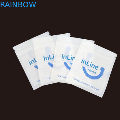 Ματ Μαύρο Μικρές επαναχρησιμοποιήσιμες σακούλες συσκευασίας Ziplock για καθαρά αόρατα ευθυγραμμιστικά σακούλα Ορθοδοντική απομακρυντική σακούλα συσκευασίας