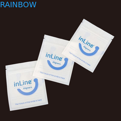 Ματ Μαύρο Μικρές επαναχρησιμοποιήσιμες σακούλες συσκευασίας Ziplock για καθαρά αόρατα ευθυγραμμιστικά σακούλα Ορθοδοντική απομακρυντική σακούλα συσκευασίας