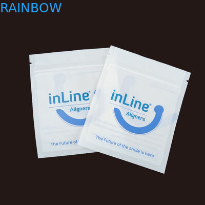 Ματ Μαύρο Μικρές επαναχρησιμοποιήσιμες σακούλες συσκευασίας Ziplock για καθαρά αόρατα ευθυγραμμιστικά σακούλα Ορθοδοντική απομακρυντική σακούλα συσκευασίας