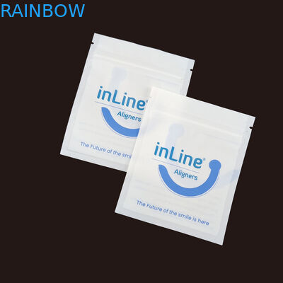 Ματ Μαύρο Μικρές επαναχρησιμοποιήσιμες σακούλες συσκευασίας Ziplock για καθαρά αόρατα ευθυγραμμιστικά σακούλα Ορθοδοντική απομακρυντική σακούλα συσκευασίας