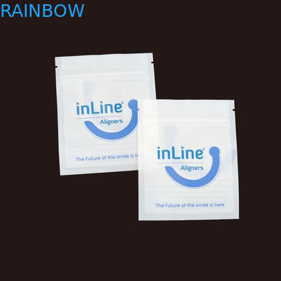 Ματ Μαύρο Μικρές επαναχρησιμοποιήσιμες σακούλες συσκευασίας Ziplock για καθαρά αόρατα ευθυγραμμιστικά σακούλα Ορθοδοντική απομακρυντική σακούλα συσκευασίας