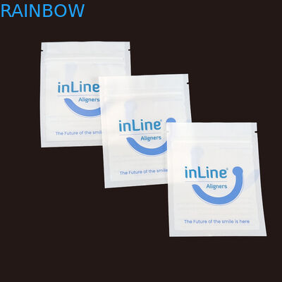 Ματ Μαύρο Μικρές επαναχρησιμοποιήσιμες σακούλες συσκευασίας Ziplock για καθαρά αόρατα ευθυγραμμιστικά σακούλα Ορθοδοντική απομακρυντική σακούλα συσκευασίας