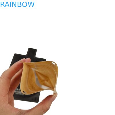 Επίπεδο Ανώσφορο Μεταλλικό Φόλιο Αμύγδαλο Mylar Heal Σφραγίδες Τσέπες Πορτοφόλι Παγωμένο Παράθυρο υφή με κρεμαστή τρύπα Τρεις πλευρικές σφραγίδες Τσέπη