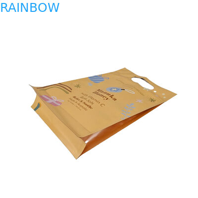 Προσαρμοσμένο σχεδιασμό Τυπωμένο Ματ τετράγωνο επίπεδο κάτω μέρος πλευρική γκασέτα πλαστικό Mylar Foil λογότυπο συσκευασία τσάντα εύκολο δάκρυ τσάντες φερμουάρ