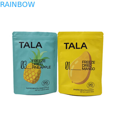 Προσαρμοσμένα εκτυπωμένα πλαστικά stand up snack μάνγκο ανανάς αποξηραμένα φρούτα επανακλειδωτές σακούλες Mylar
