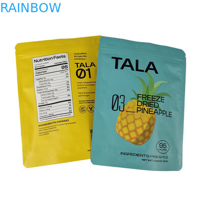 Προσαρμοσμένα εκτυπωμένα πλαστικά stand up snack μάνγκο ανανάς αποξηραμένα φρούτα επανακλειδωτές σακούλες Mylar