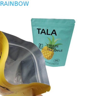 Προσαρμοσμένα εκτυπωμένα πλαστικά stand up snack μάνγκο ανανάς αποξηραμένα φρούτα επανακλειδωτές σακούλες Mylar