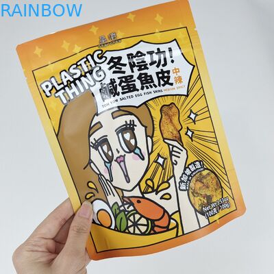 Προσαρμοσμένο λογότυπο εκτυπωμένο επανακλειδωτό φιαλίδιο αλουμινίου Ziplock Mylar Stand Up Pouches για τρόφιμα Snack Candy Packaging Bags