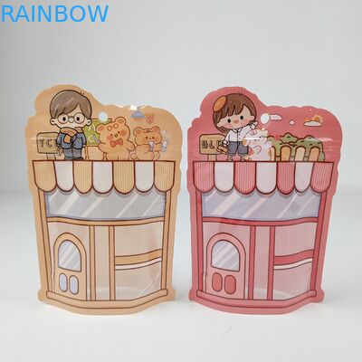 Εκτύπωση με βαφή Matte Print Mylar Stand Up Pouch Τσάντα συσκευασίας Θέρμανση επανακλειδωτή σταφίδα εύκολο δάκρυ Notch Ziplock τσάντες